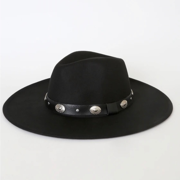NWT • Lulu’s • Howdy There Black Concho Felt Hat - Picture 8 of 8